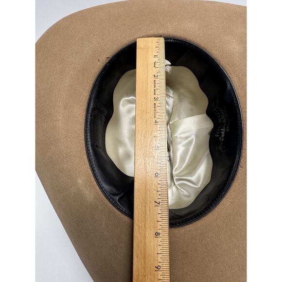 Vintage Stetson 3X Beaver Western Hat Brown Size 7 - Picture 12 of 12